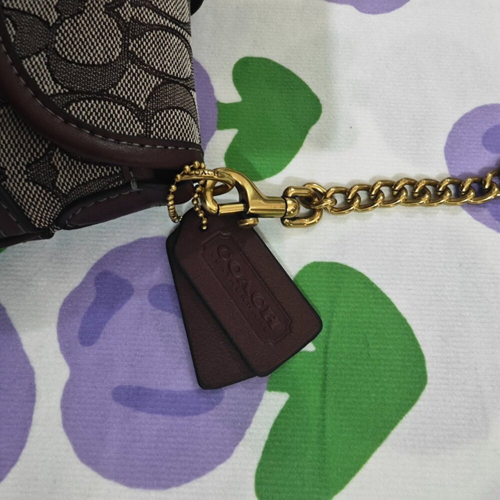 Coach Monogram Canvas Chain Bag - Picture 4 of 9